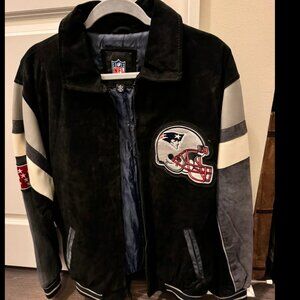Vintage Patriots Leather Jacket